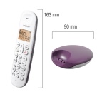 Téléphone sans fil Logicom DECT ILOA 150 SOLO AUBERGINE SANS REPONDEUR