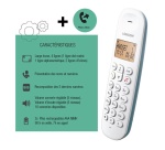 Téléphone sans fil Logicom DECT ILOA 150 SOLO turquoise SANS REPONDEUR