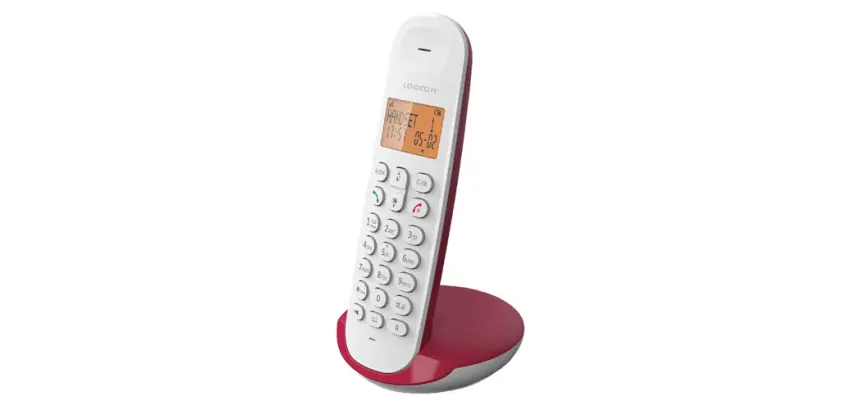 Téléphone sans fil Logicom DECT ILOA 150 SOLO framboise SANS REPONDEUR