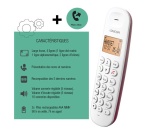 Téléphone sans fil Logicom DECT ILOA 150 SOLO framboise SANS REPONDEUR