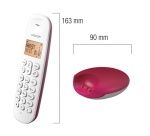 Téléphone sans fil Logicom DECT ILOA 150 SOLO framboise SANS REPONDEUR
