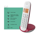 Téléphone sans fil Logicom DECT ILOA 150 SOLO framboise SANS REPONDEUR