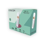 Téléphone sans fil Logicom DECT ILOA 150 SOLO framboise SANS REPONDEUR