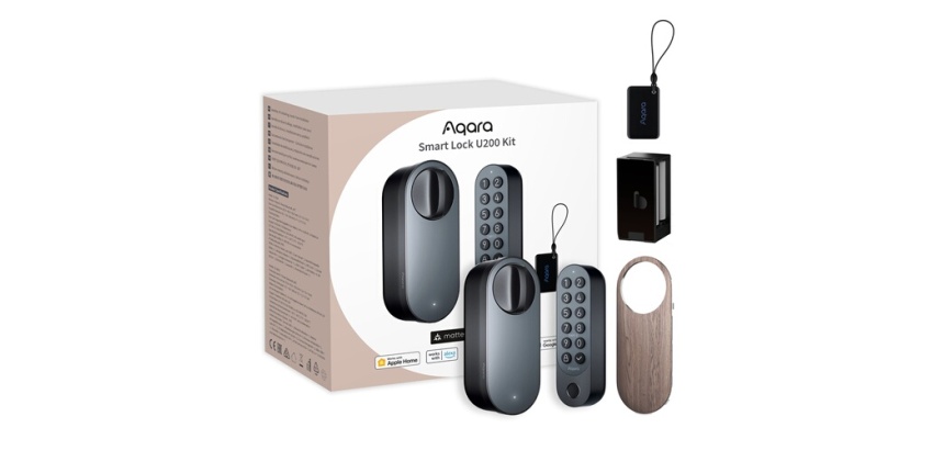 Serrure connectée Aqara Kit Clavier Smart Lock U200 Matter (Over Thread) - Noir