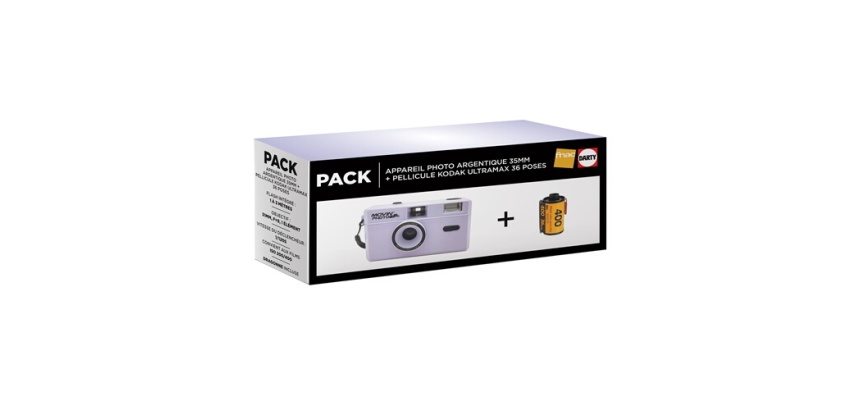 Appareil photo Argentique Movin Photo 35mm + pellicule Kodak UltraMax 36p