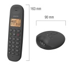 Téléphone sans fil Logicom DECT ILOA 155T SOLO BLACK AVEC REPONDEUR