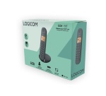 Téléphone sans fil Logicom DECT ILOA 155T SOLO BLACK AVEC REPONDEUR