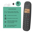 Téléphone sans fil Logicom DECT ILOA 150 SOLO NOIR SANS REPONDEUR