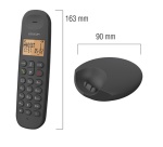 Téléphone sans fil Logicom DECT ILOA 150 SOLO NOIR SANS REPONDEUR