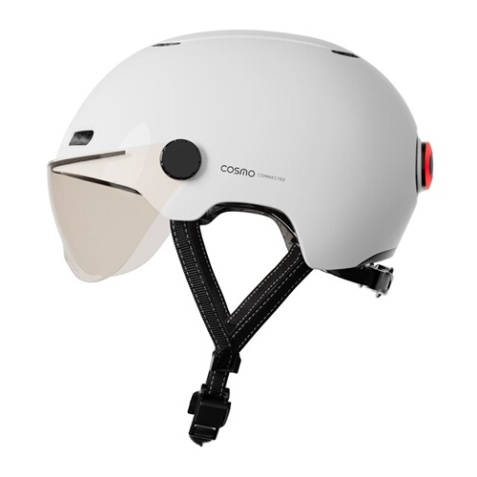 Casque vélo Cosmo Connected Fusion+ Blanc Brillant