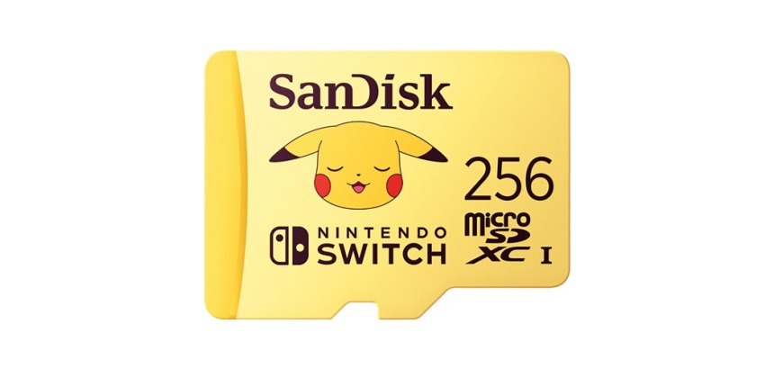 Carte mémoire micro SD Sandisk Nintendo Switch System Pokemon 256Go