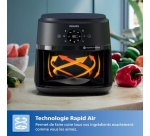 Friteuse sans huile Philips NA231/00 , Airfryer 6.2L noir Série 2000