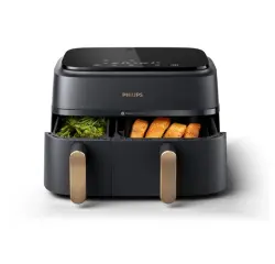 Friteuse sans huile Philips NA352/00 Airfryer 9L noir double panier