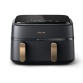 Friteuse sans huile Philips NA352/04 Airfryer 9L noir double panier Accessoires inclus