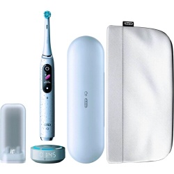 Brosse à dents électrique Oral B IO 10 Blanche Connectee Bluetooth + Pochette