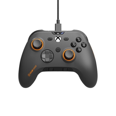 Manette Scuf filaire hautes performances Xbox et PC - VALOR PRO - USB-C - Gris acier