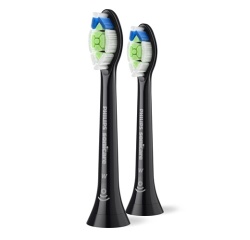 Brossette dentaire Philips Sonicare HX6062/88 Optimal White Lot de 2 Noir