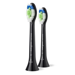 Brossette dentaire Philips Sonicare HX6062/88 Optimal White Lot de 2 Noir