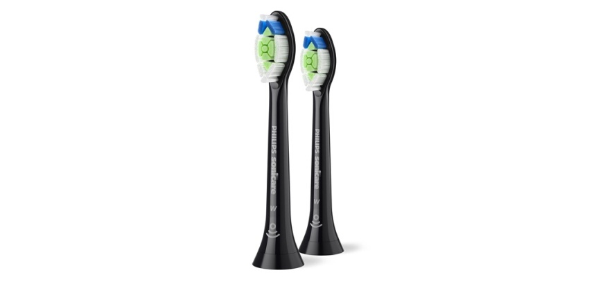 Brossette dentaire Philips Sonicare HX6062/88 Optimal White Lot de 2 Noir