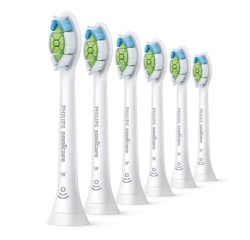 Brossette dentaire Philips Sonicare HX6066/87 Optimal White Lot de 6 Têtes de brosse à dents