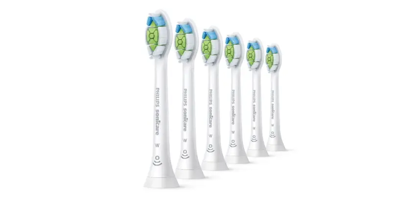 Brossette dentaire Philips Sonicare HX6066/87 Optimal White Lot de 6 Têtes de brosse à dents