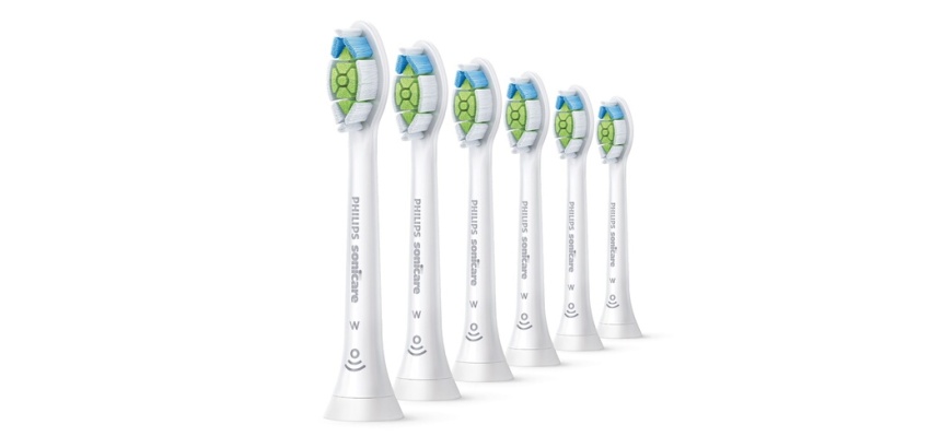 Brossette dentaire Philips Sonicare HX6066/87 Optimal White Lot de 6 Têtes de brosse à dents