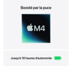 MacBook Apple MacBook Air 13" 2 To SSD 24 Go RAM Puce M4 CPU 10 cœurs GPU 10 cœurs Argent