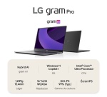 PC portable Lg Gram Pro 17Z90TR-E.AD8BF 17" WQXGA Intel Core Ultra 7 32 Go RAM 2 To SSD Noir Obsidien