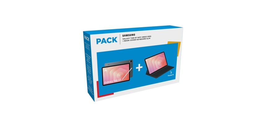 Tablette tactile Samsung PACK Galaxy Tab S11 12Go_128Go Wifi GRAY + le Book Cover KeyBoard Slim SPen inclus