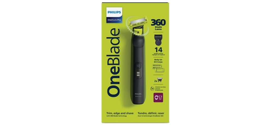 Tondeuse homme Philips QP6542/15 One Blade Pro 360 Visage + Corps