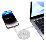 Câble téléphone portable Force Power CBL Magnet. Renforcé C/MFI 1.2m 3APD60W Recycle Wh