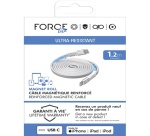 Câble téléphone portable Force Power CBL Magnet. Renforcé C/MFI 1.2m 3APD60W Recycle Wh