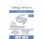 Câble téléphone portable Force Power CBL Magnet. Renforcé C/C 1.2m 3APD60W Recycle Wh