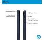 PC Hybride / PC 2 en 1 Hp OmniBook X Flip Next Gen AI 14-fm0007nf 14" Ecran tactile OLED Copilot+PC Intel Core Ultra 7 32 Go RAM 1 To SSD Bleu atmosphérique