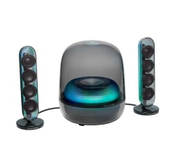 Enceinte bibliothèque Harman-kardon Soundsticks 5 Noir, Bluetooth a 2.1 canaux avec HDMI et éclairage entraînant