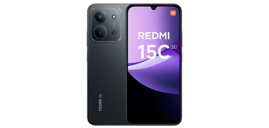 Smartphone Xiaomi Redmi 15C 6,9" 5G Double nano SIM 256 Go Midnight Black