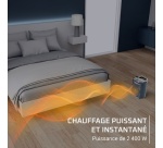 Chauffage soufflant Rowenta Intense Comfort Aqua SO6551F0 Noir