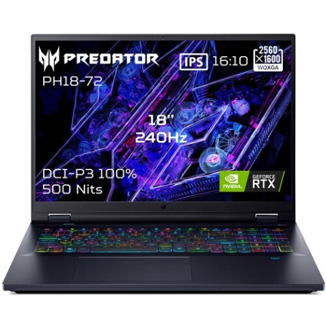 PC portable Acer gaming Predator Helios Neo 18 AI PHN18-72-99MT 18" LCD 240 Hz Intel Core Ultra 9 32 Go RAM 1 To SSD Nvidia GeForce RTX 5070 Noir