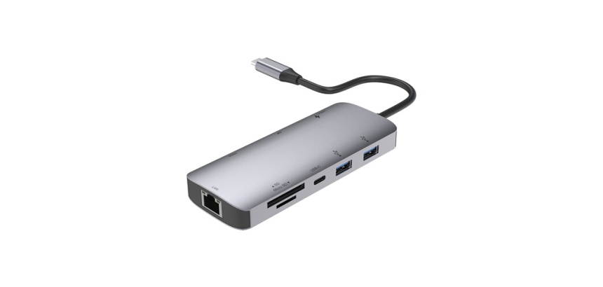 Autres accessoires informatiques Accsup HUB USB-C 9 en 1