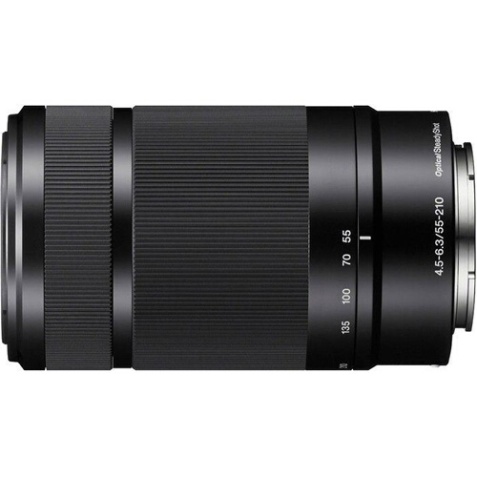 Objectif zoom Sony E 55-210 mm F/4,5-6,3 OSS noir
