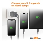 Chargeur pour téléphone mobile Wefix Pro CV 67W 3USB-C