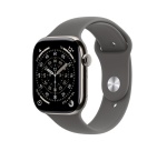 Apple watch Apple Watch Series 11 GPS + Cellular 42mm Boitier en Titane Naturel avec Bracelett Sport Gris Minéral - S/M