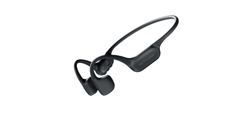 Lecteur audio vidéo MP3-MP4 Muse sans fil à conduction osseuse avec lecteur MP3 M-238 BC Bluetooth Noir