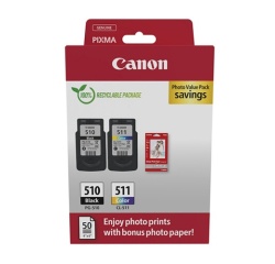 Cartouche d'encre Canon PG-510 CL-511 + Papier Photo