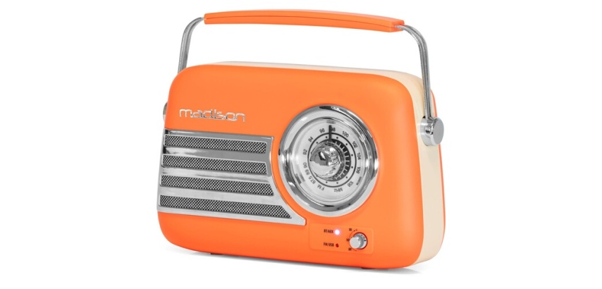 Radio Madison portable Freesound VR40 Vintage Orange Mat