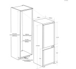 Réfrigérateur congélateur en bas Haier HBW7719C Blanc