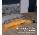 Chauffage soufflant Rowenta Intense Comfort+ Aqua SO9380F0 Noir