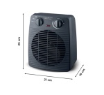 Chauffage soufflant Rowenta Compact Power Mode Eco SO2211F0 Bleu Gris