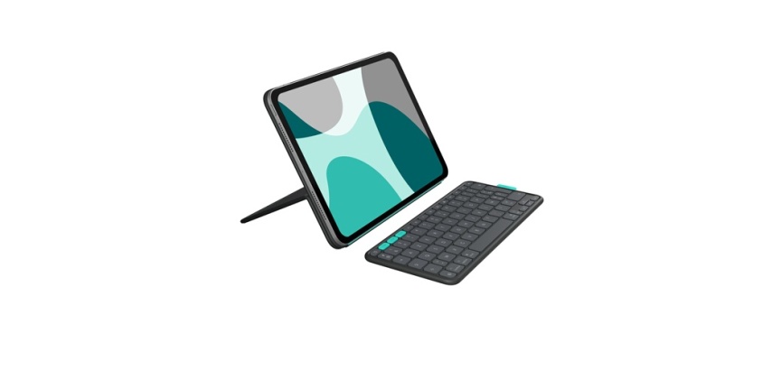 Accessoires Tablette Logitech Flip Folio, étui clavier pour iPad Pro 11 pouces (M4) et iPad Air 11 pouces (M2 et M3) (5e génération - 2024) - Graphite