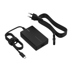 Chargeur et câble d'alimentation PC Belkin Adaptateur secteur Core GaN 100W avec câble USB-C de 2,5 m, noir